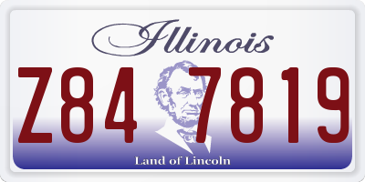 IL license plate Z847819