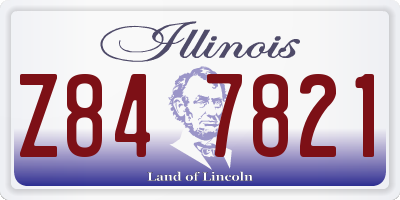 IL license plate Z847821