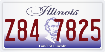 IL license plate Z847825