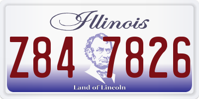 IL license plate Z847826