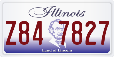 IL license plate Z847827