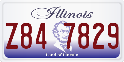IL license plate Z847829