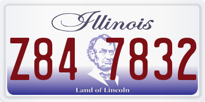 IL license plate Z847832