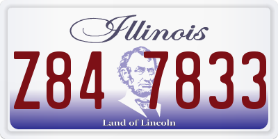 IL license plate Z847833