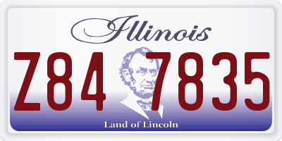 IL license plate Z847835