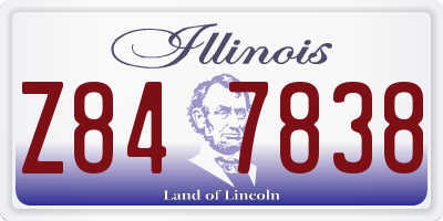 IL license plate Z847838