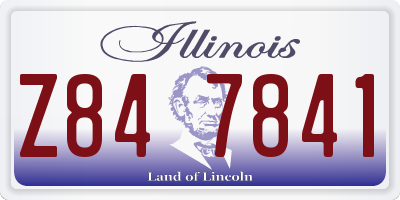 IL license plate Z847841