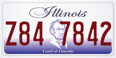 IL license plate Z847842