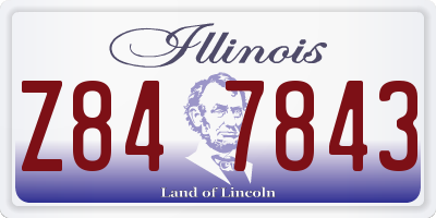 IL license plate Z847843