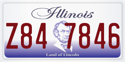IL license plate Z847846