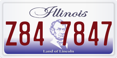 IL license plate Z847847