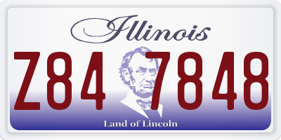 IL license plate Z847848