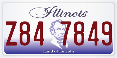 IL license plate Z847849