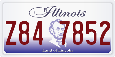 IL license plate Z847852