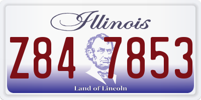 IL license plate Z847853