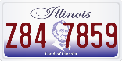 IL license plate Z847859