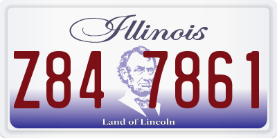 IL license plate Z847861
