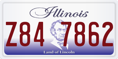 IL license plate Z847862