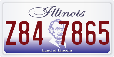 IL license plate Z847865