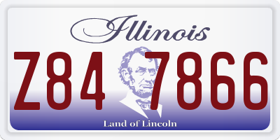 IL license plate Z847866