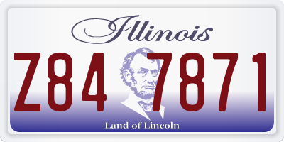 IL license plate Z847871