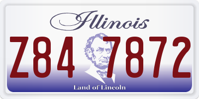 IL license plate Z847872