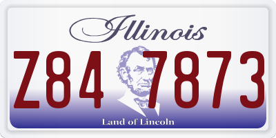 IL license plate Z847873
