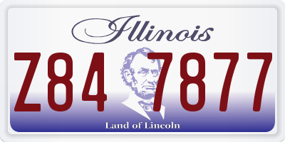 IL license plate Z847877