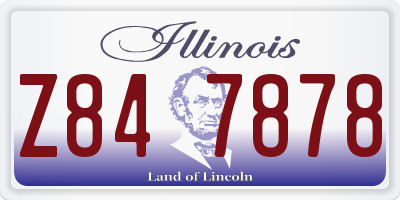 IL license plate Z847878