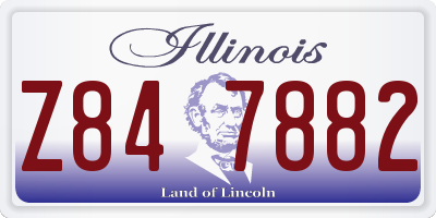 IL license plate Z847882