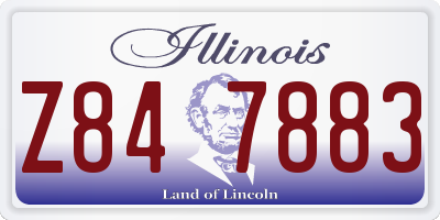 IL license plate Z847883