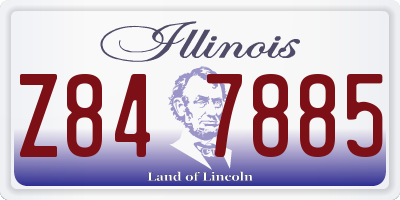 IL license plate Z847885
