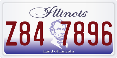 IL license plate Z847896