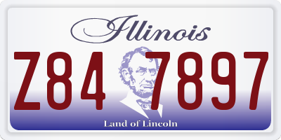 IL license plate Z847897