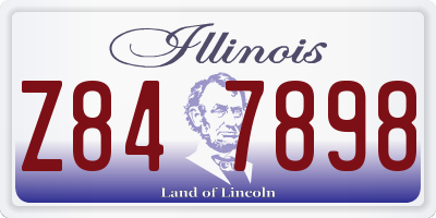 IL license plate Z847898