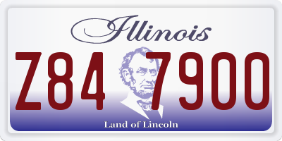 IL license plate Z847900