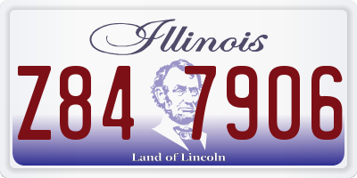 IL license plate Z847906