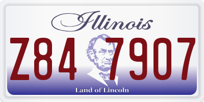IL license plate Z847907