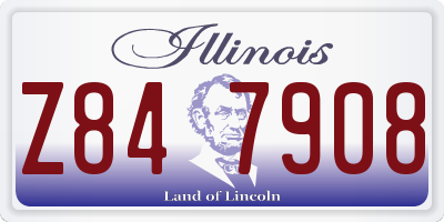 IL license plate Z847908