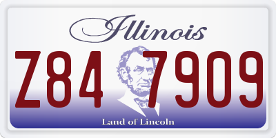 IL license plate Z847909