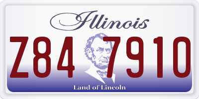 IL license plate Z847910