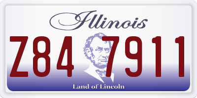 IL license plate Z847911