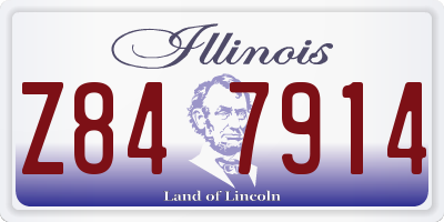 IL license plate Z847914