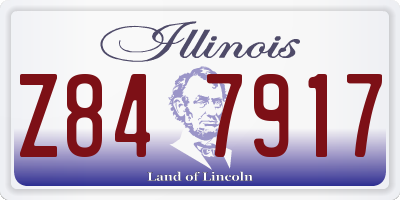 IL license plate Z847917