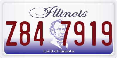 IL license plate Z847919