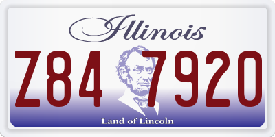 IL license plate Z847920