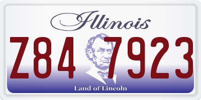 IL license plate Z847923