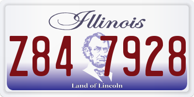 IL license plate Z847928