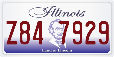 IL license plate Z847929