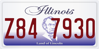 IL license plate Z847930